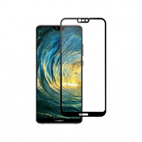 Fusion Full Glue 5D karastatud kaitseklaas telefonile Huawei P20 lite paigaldusraamiga