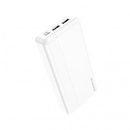 Borofone BJ24A external battery (powerbank) | 20000 mAh | 10.5W | USB-A, Micro USB, USB-C | white