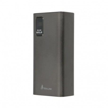 Extralink EPB-069 external battery (powerbank) | 30000 mAh | 20W | USB-A, USB-C, Micro USB | black