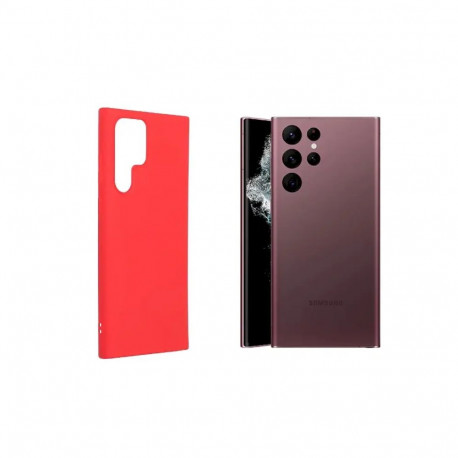 Fusion soft matte phone case for Samsung Galaxy S22 Ultra (S908) red