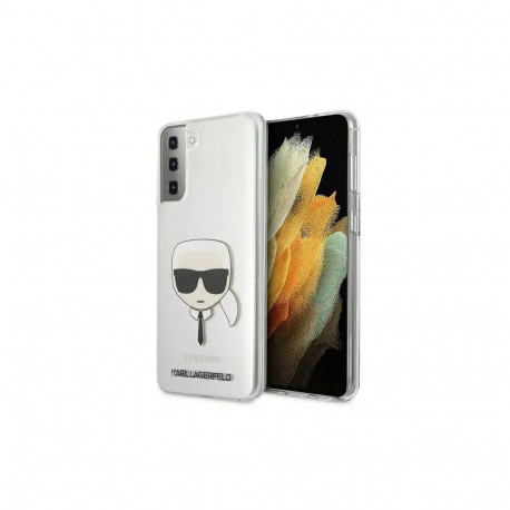 Karl Lagerfeld KLHCS21MKTR Head phone case for Samsung Galaxy S21+ transparent