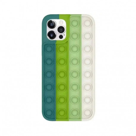 Fusion Pop it silicone case for Apple iPhone 12 Pro Max white - green