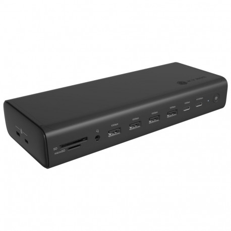 ICY BOX USB-C 17w1 | 2x HDMI 2.0 4K@60Hz | 2x DP 1.4 8K@60Hz | 2x USB-C 4K@60Hz | PD 3.1 do 140W