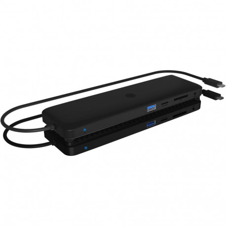 ICY BOX USB-C 11w1 | 2x HDMI | 1x DP | 2x USB 2.0 | 1x USB-C PD | RJ45 | brak zasilacza