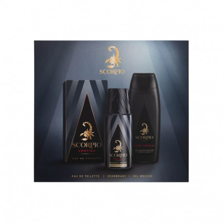 Scorpio Vertigo Eau de Toilette (75ml) (Edt 75 ml + Shower Gel 250 ml + Deodorant 150 ml)