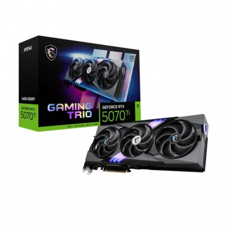 MSI Graphics Card||NVIDIA GeForce RTX 5070 Ti|16 GB|GDDR7|256 bit|PCIE 5.0 16x|Dual Slot Fansink|1xH