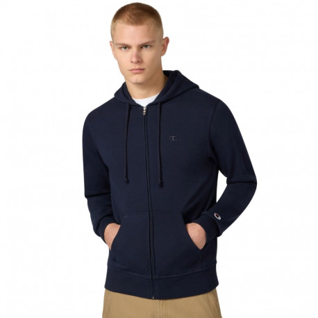 Bluza męska Champion Full Zip Hoodie Sweatshirt granatowa 220786 BS501 L