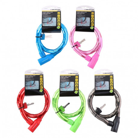 Zapięcie rowerowe Dunlop cable lock D18mm 80 cm ST 5ass 63749