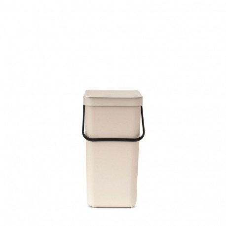Prügikast 16L, Brabantia, Sort/Go kaanega,L-22.0 x S-27.9 x K-40.1cm, seinakinnitusega/ Beež