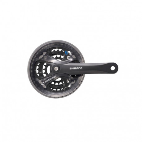 Vändad SHIMANO Crankset 8­Speed Black FC­M361 42/32/22T 175mm