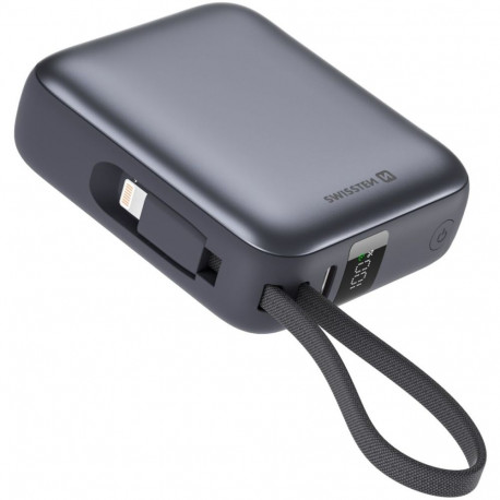Akupank Swissten 10000 mAh juhtmetega