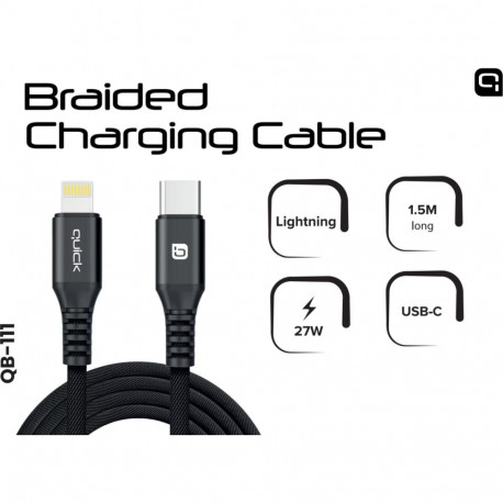 USB kaabel Quick USB-C to Lightning 1.5m
