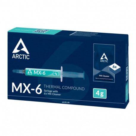 Termopasta Arctic Termopasta ARCTIC MX-6 (4g) with 6pcs MX Cleaner