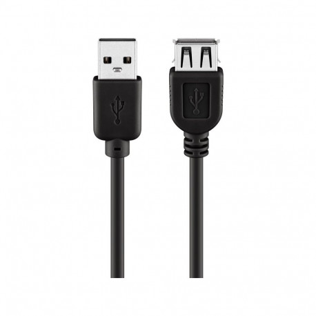 USB kaabel Wentronic USB-A (M) - USB-A (F), 3m