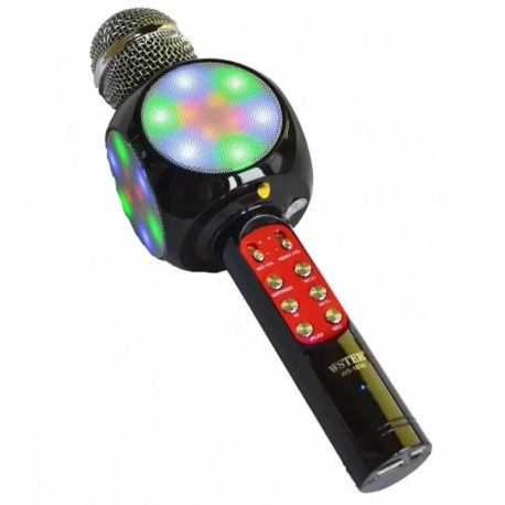 Goodbuy LED 360 karaoke microphone with speaker bluetooth | 5W | aux | voice modulator | USB | Micro
