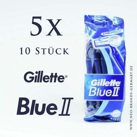 Gillette Blue II Disposable 10pc Razors