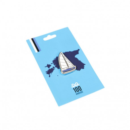 SOKISAHTEL EESTI purjekaga mereteemaline rinnamärk 425