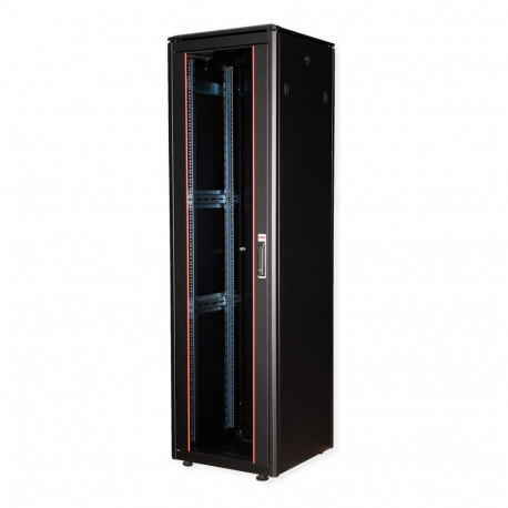 "ROLINE 19-Zoll Netzwerkschrank Pro 47 HE, 600x600 BxT Glastr schwarz"