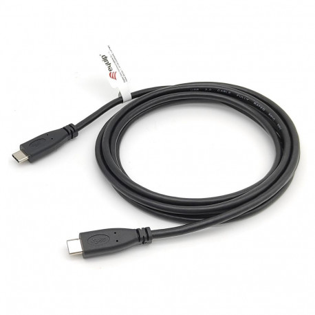 "Equip Kabel USB-C2.0->C 3A PD60W St/St 0.30m schwarz"