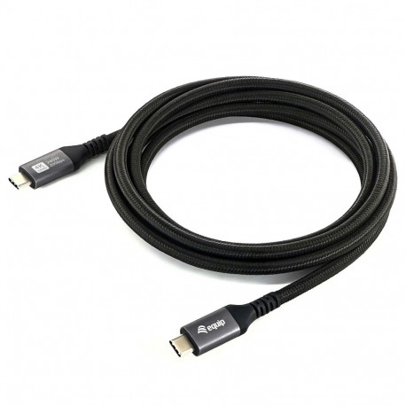 "Equip Kabel USB-C4.0->C Gen2x2 PD100W St/St 3.00m schwarz"