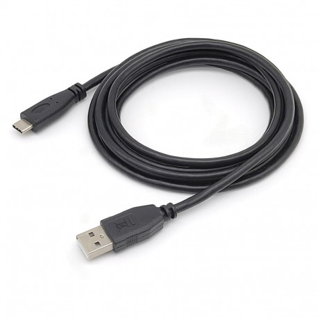 "Equip Kabel USB-C2.0->A 3A St/St 0.30m schwarz"