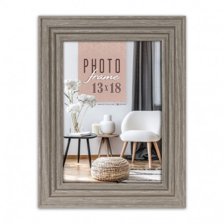 ZEP Munich Grey            13x18 Wood Frame AA657G