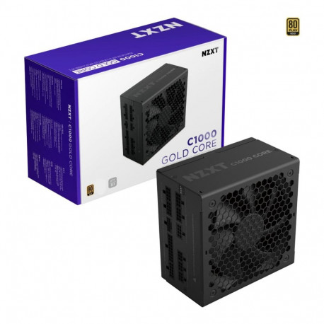 NZXT C1000 GOLD CORE, PC power supply black, 1x 12-pin High Power GPU, 3x PCIe, cable management, 10