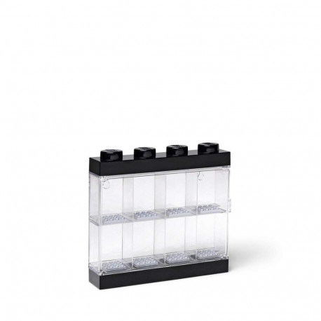 LEGO Minifiguren Display Case 8 schwarz (schwarz/transparent)