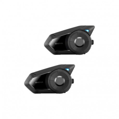 30K Motorcycle Bluetooth communication system with Mesh Intercom and HD Speakers Dual Pack