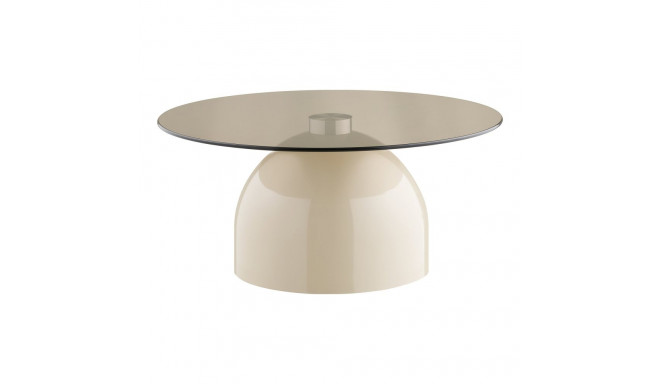 Diivanilaud RAVELLO ø70cm, beež/hall