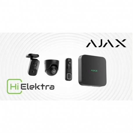 AJAX TurretCam HL 8MP IP kamera 2.8 mm / 50 m IR / IP65 (melna)