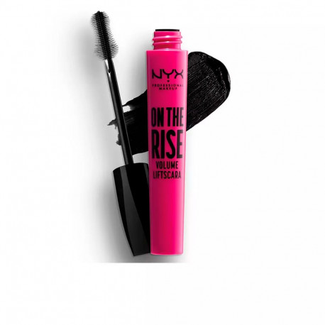 NYX PROFESSIONAL MAKE UP Máscara de pestañas ON THE RISE Volume Lift #negra 5 ml