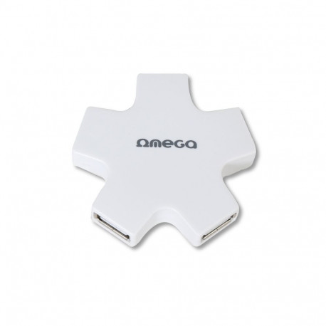 OMEGA USB 2.0 HUB 4 PORT STAR WHITE [42858]