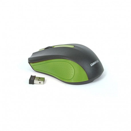 MOUSE OMEGA OM-419 WIRELESS 2,4GHz 1000DPI GREEN USB