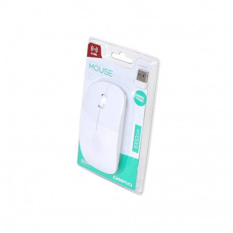 MOUSE OMEGA OM-414 WIRELESS 2,4GHz 1000DPI WHITE PEARL [42598]