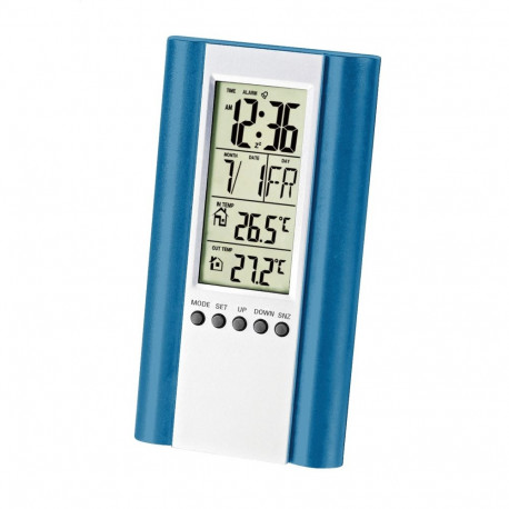 FIESTA DIGITAL WEATHER STATION LCD WIRED SENSOR BLUE