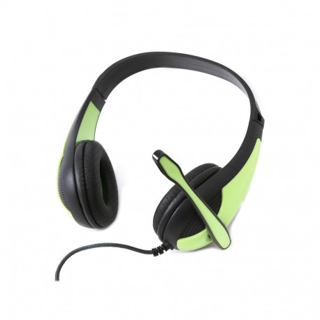 FREESTYLE HI-FI STEREO HEADSET + MIC + ADAPTER 2-1 FH4008 GREEN [42677]