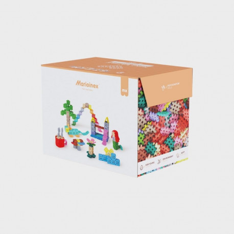 Constructor - Marioinex Mini Waffle Building Blocks (400 pieces, pastel colors)