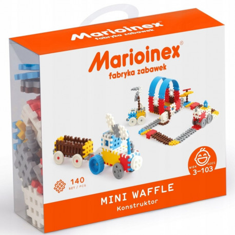 Constructor - Marioinex Mini Waffle Building Blocks Set 140 Pieces Multicolor