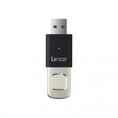 USB Flash Drive - Lexar Fingerprint F35pro 256GB 400 MB/s Read 350 MB/s Write Black