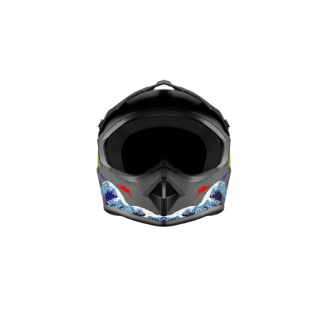 Full Face Helmet - Kamikaze Katana AKC206 XL, micrometric buckle, ventilation