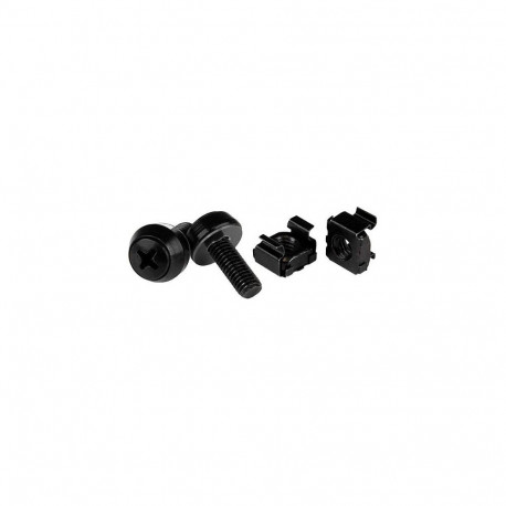 StarTech.com serverikapi kruvid ja puurmutrid M6 x 12mm 50tk pakk, must