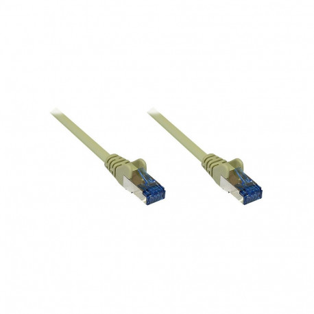 "GoodConnections Patchkabel mit Rastnasenschutz, Cat. 6A, S/FTP, PiMF, halogenfrei, 500MHz, grau, 15