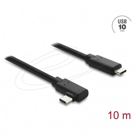 "Aktives Optisches Kabel USB 10 Gbps USB Type-C™ Stecker zu Stecker gewinkelt 10 m"