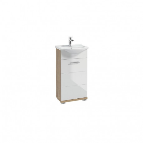 Bari mööblivalamu D45, valge/puit