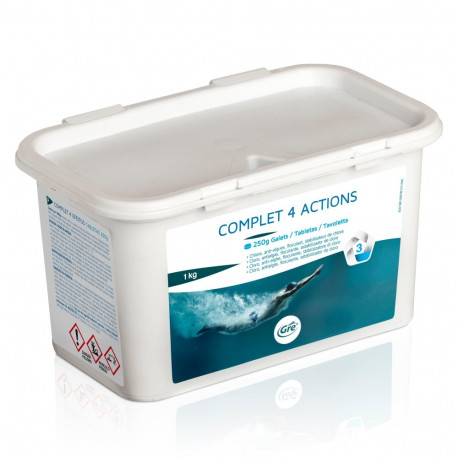 AGENT FOR POOL WATER 4 ACTIONS 1KG TB
