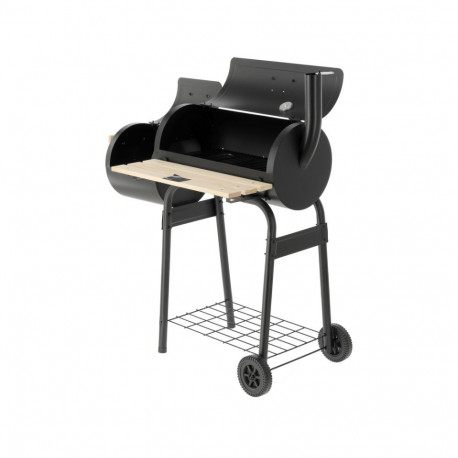 Söegrill suitsuahjuga liha ja kala suitsutamiseks 60x30cm rest kaanega ventilatsiooni reguleerimine 
