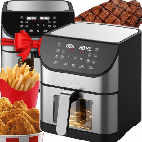 Frytkownica beztłuszczowa xxl air fryer 8l 1800w wizjer 12 programów - or1308