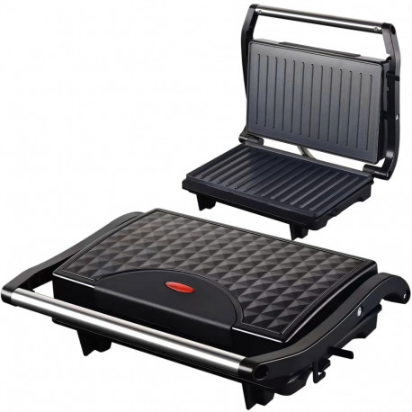 Kontaktowy grill elektryczny opiekacz składany toster panini kanapek 750w