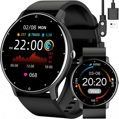 Zegarek smartwatch ciśnieniomierz krokomierz ekg rozmowy ios android pl -e739